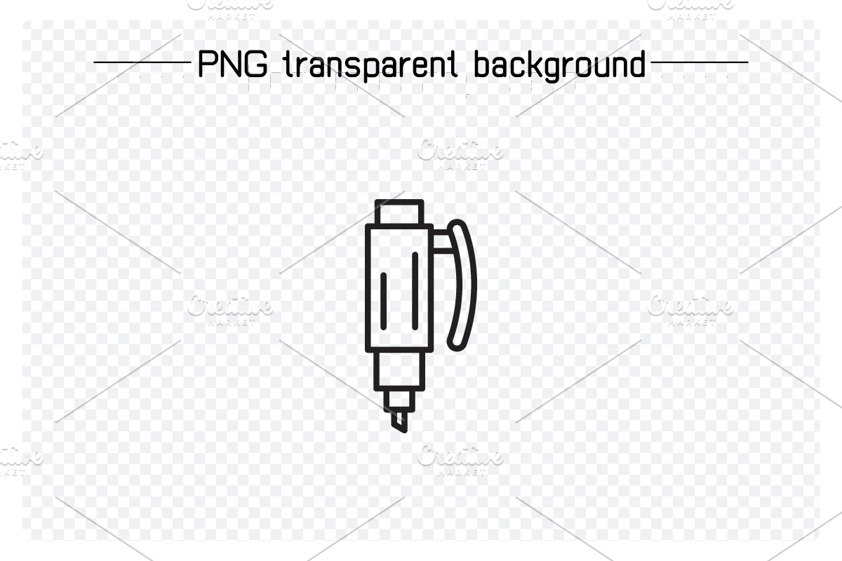 Pen and Writing Tools Icons Set, an Outline Icon by Designfour (Photo 5 of 7)