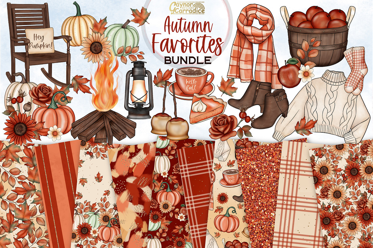 Autumn favorites bundle, an Illustration by Gaynor Carradice Designs (Photo 1 of 3)