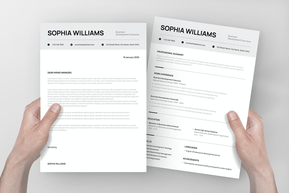 Professional ATS CV Resume, a Resume Template by Annora Studio (Photo 3 of 6)