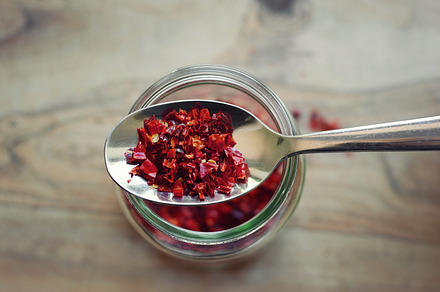 Homemade chilli flakes