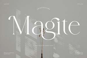Magite - A New Modern Serif Font