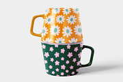 Groovy daisy seamless patterns set, a Pattern Graphic by Good Studio (Thumbnail 10 of 12)