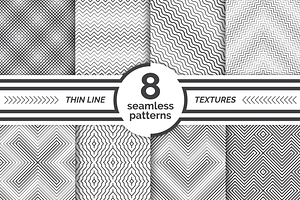 Modern linear seamless patterns