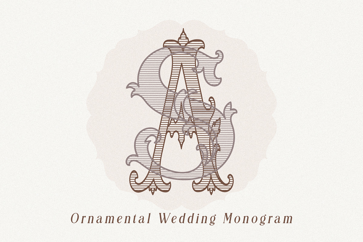 Ornamental Monogram fonts set, a Serif Font by MaxArt Foundry (Photo 6 of 8)