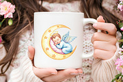 Angel Clipart Baby Angel Clipart Set, an Illustration by RobertsArt (Thumbnail 3 of 7)