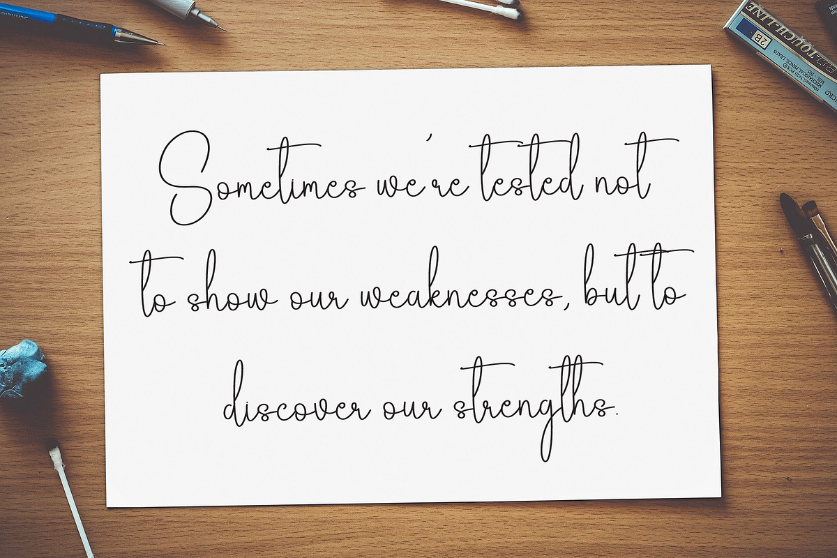 Wonderland | Script Font, a Handwritten Font by Scratchones (Photo 3 of 8)