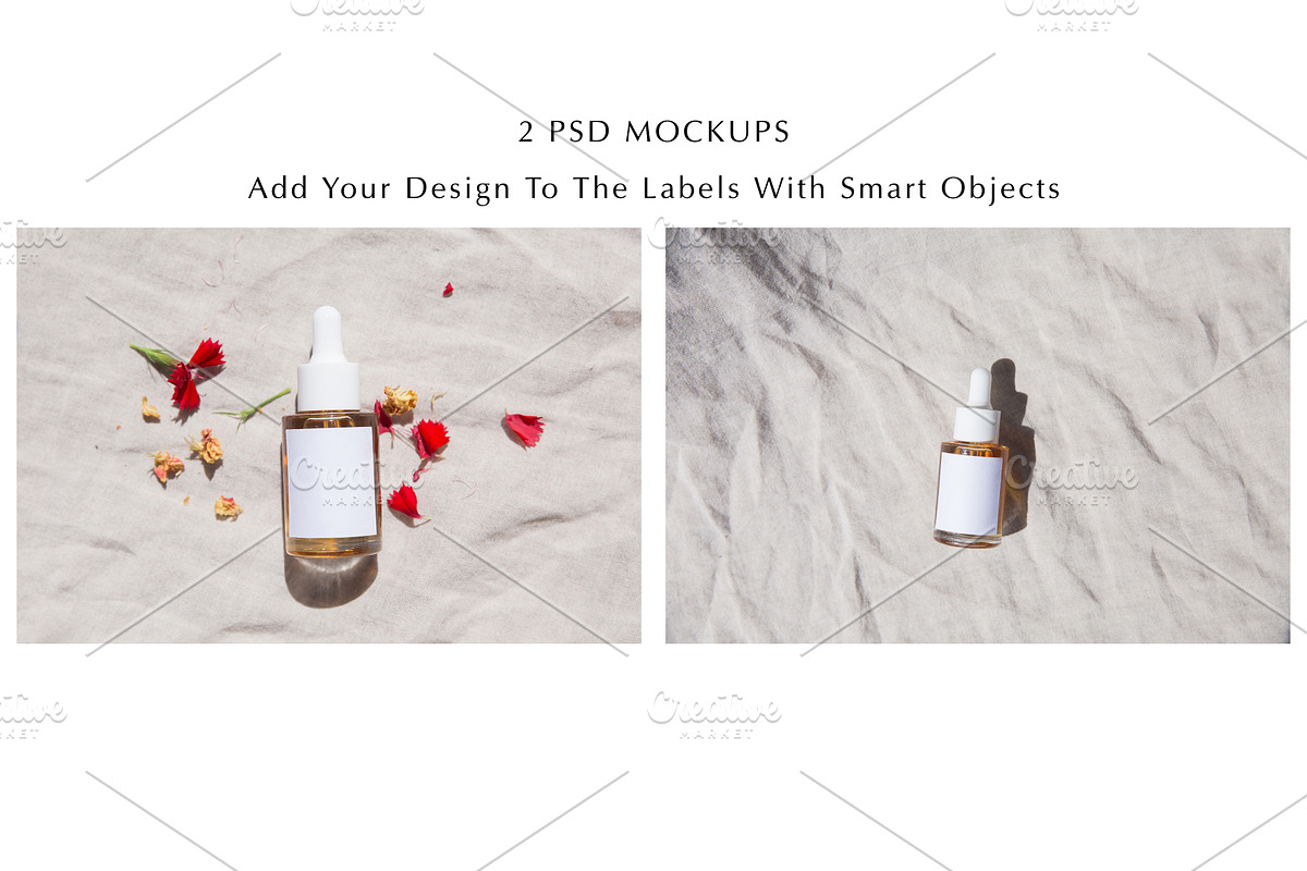 Glass Dropper Bottle Mockup, a Packaging Mockup by Copal (Photo 2 of 11)