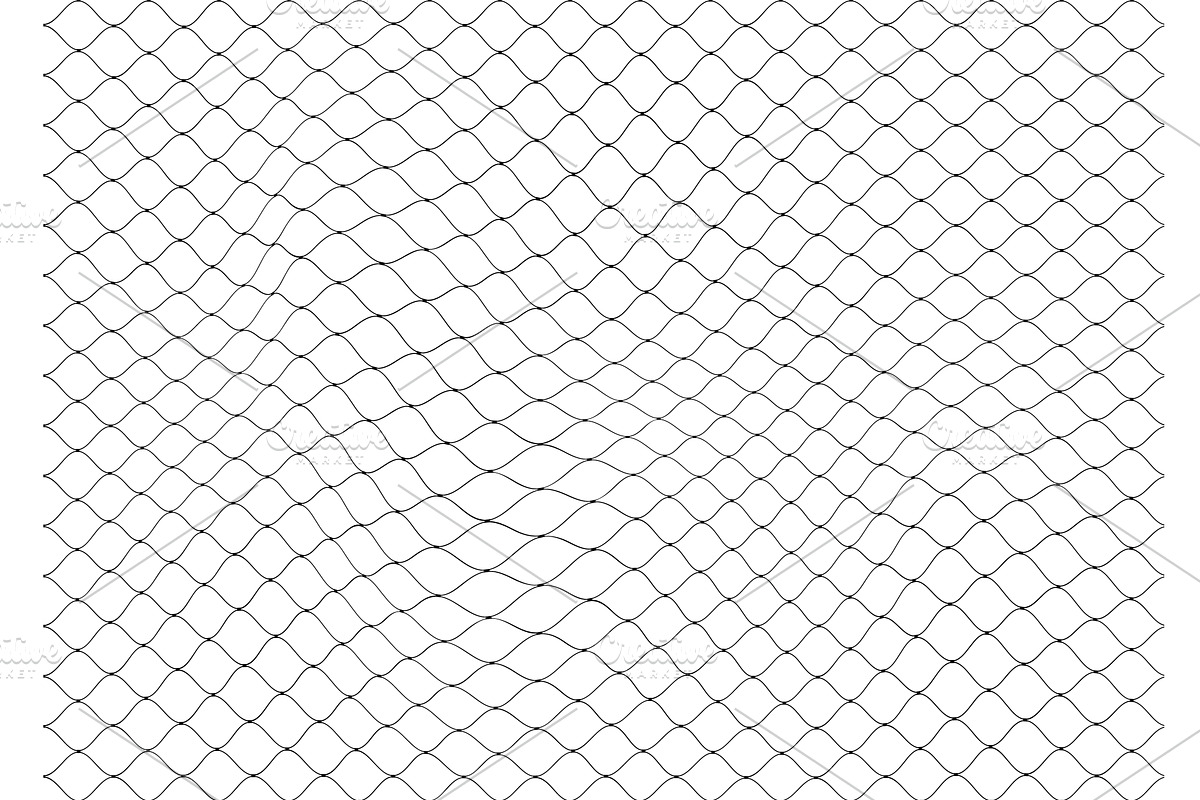 Fishnet seamless pattern, an Object Illustration by Vector Tradition