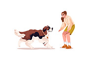 Dogs' obedience training set, an Animal Illustration by PaperTrident (Thumbnail 11 of 13)