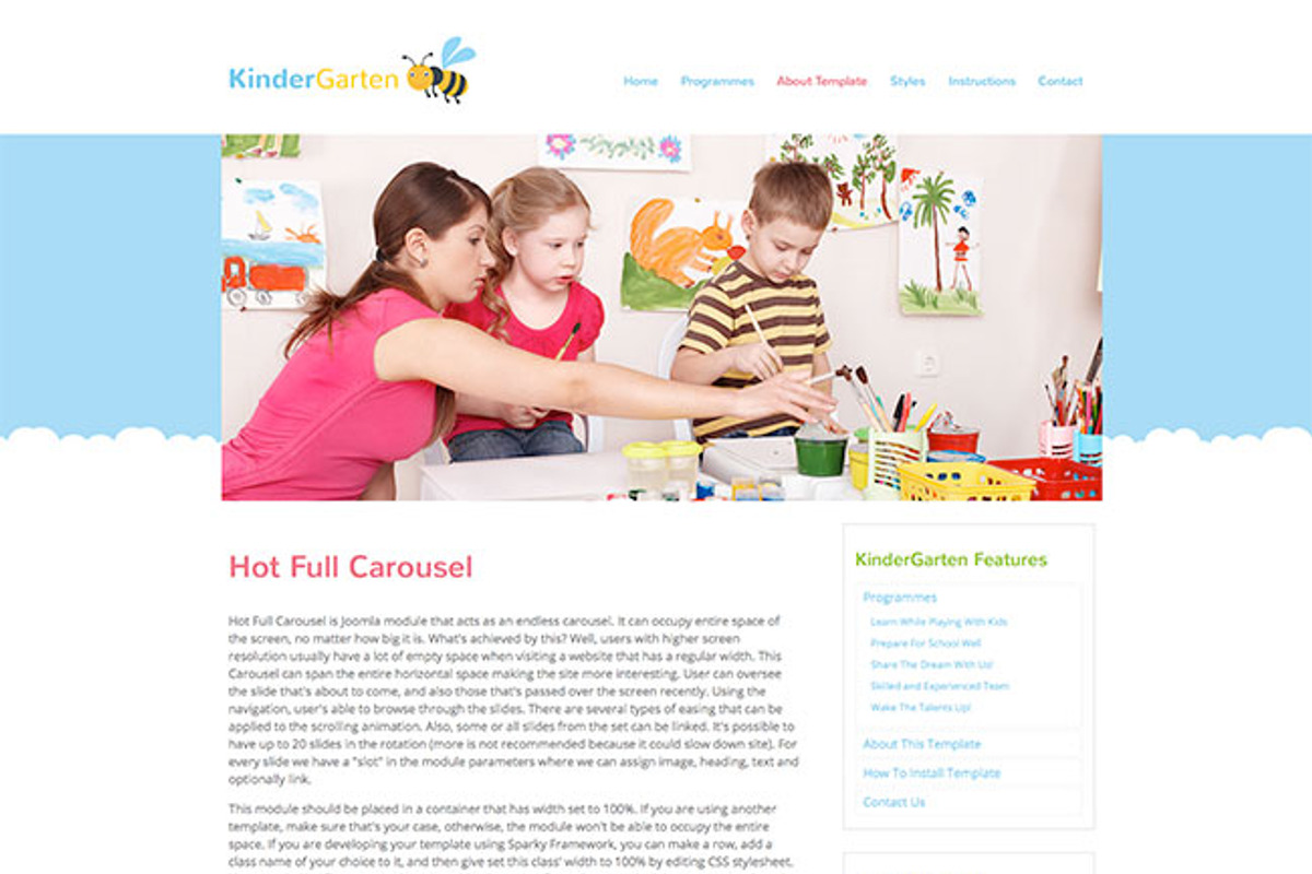 Hot Kindergarten, a Websites & App Template by hot-themes (Photo 5 of 5)