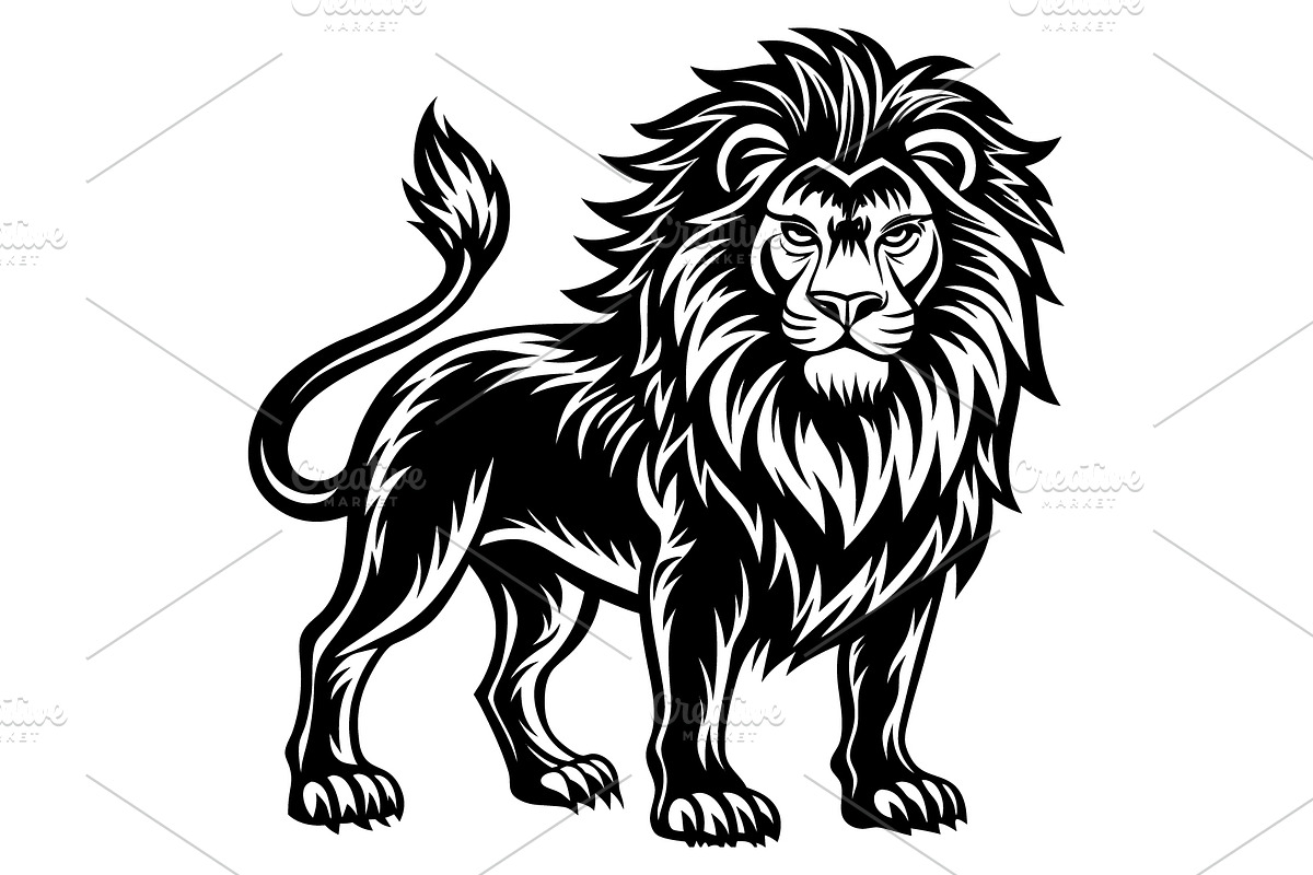 Awesome mascot lion, an Illustration by Mark1987