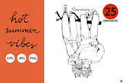 Hot summer vibes, a Person Illustration by Olillia (Thumbnail 1 of 9)