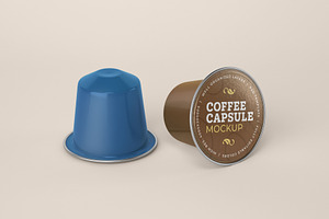 Coffee Capsule Mockup Packaging