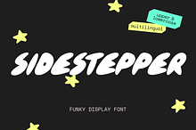 SIDESTEPPER — retro marker font