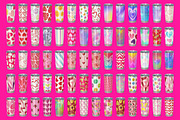 Valentine Tumbler Design Bundle, a Print Template by Art's and patterns (Thumbnail 2 of 2)