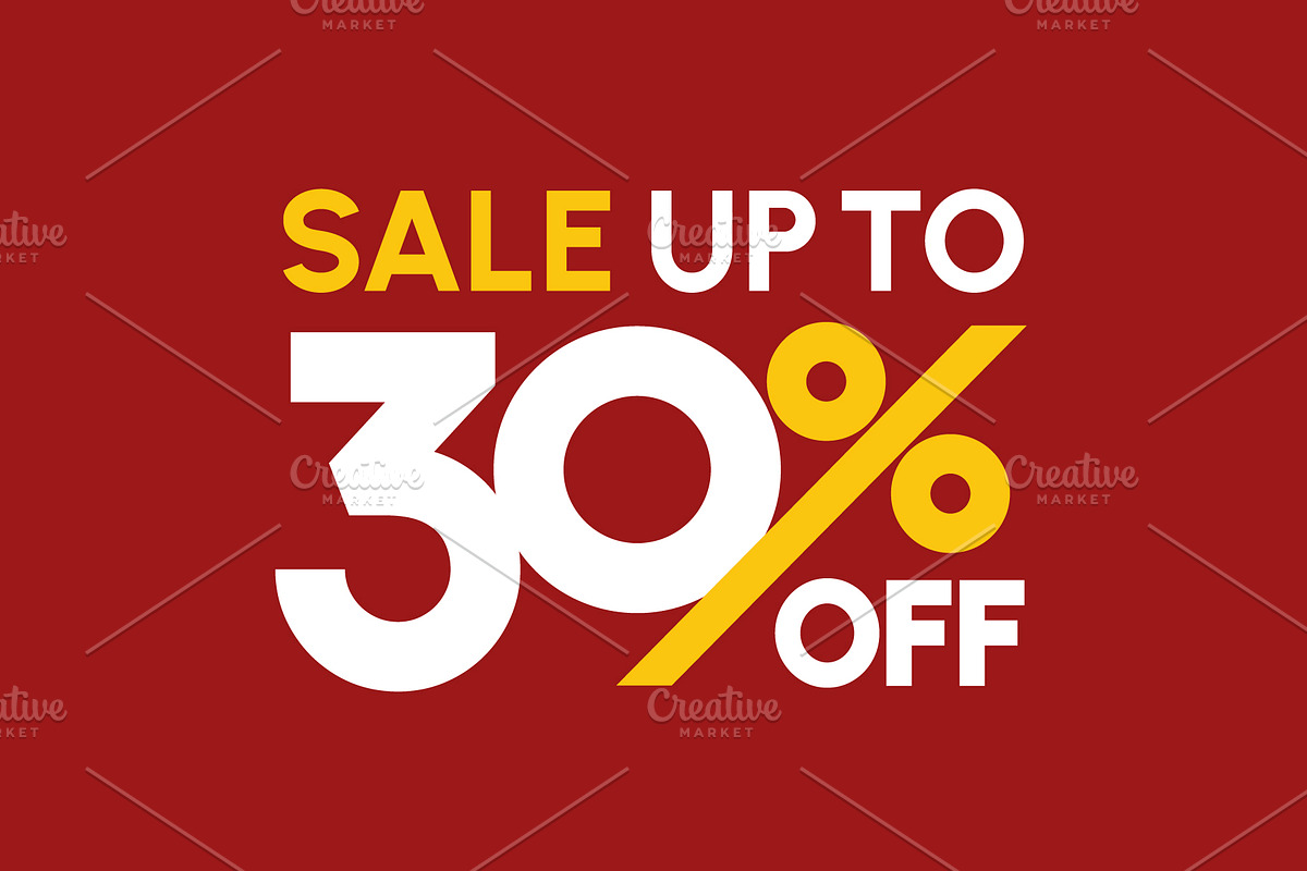 Sale up to 30% off sign., a Background Graphic by lettett (Photo 3 of 3)