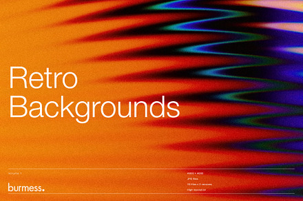 Retro Backgrounds Volume 1, a Background Graphic by Burmess
