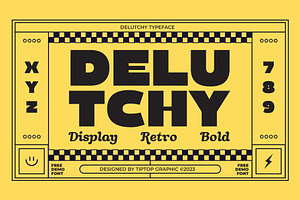 Delutchy | Display Retro Bold Font