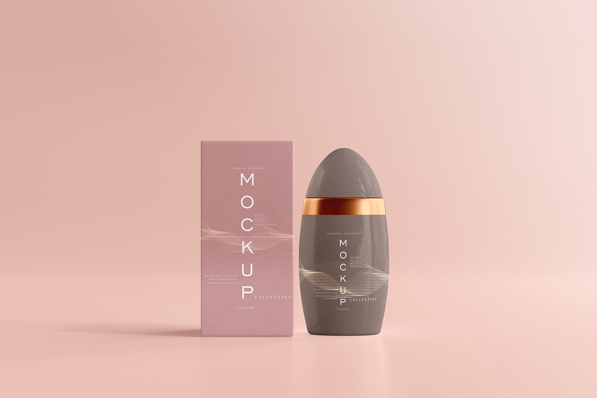 390+ Cosmetic Branding Mockup Scenes, a Cups & Container Mockup by pmvch (Photo 206 of 367)