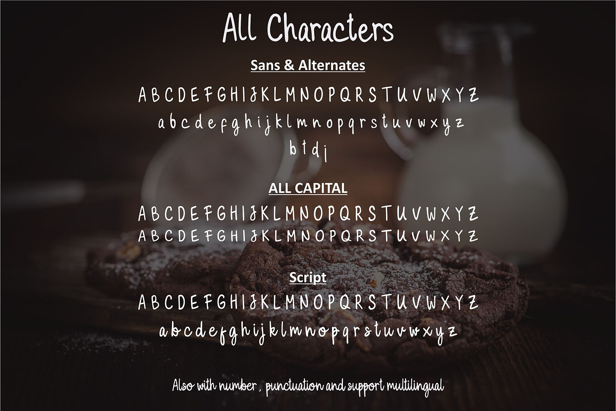 Milky Cookies - Font Duo, a Script Font by Hanaksara Studio (Photo 9 of 10)