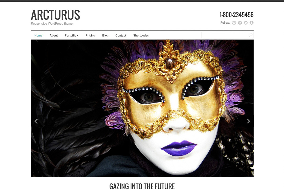 Arcturus - Responsive Theme, a WordPress Template by UFO themes