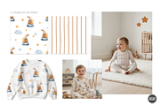 Good Night Baby Patterns Clipart, a Pattern Graphic by vatrushkaprint_store (Thumbnail 5 of 10)