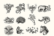 Vintage Occult Engravings Vector, an Object Illustration by DreamoraArt (Thumbnail 6 of 11)