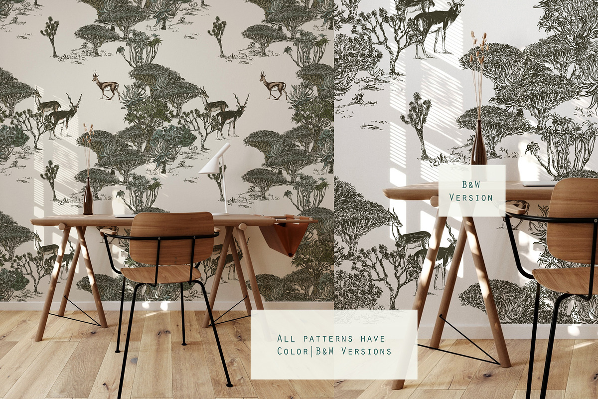 Safari. Seamless Patterns + Panorama, a Pattern Graphic by Irina Dolgikh (Photo 3 of 21)