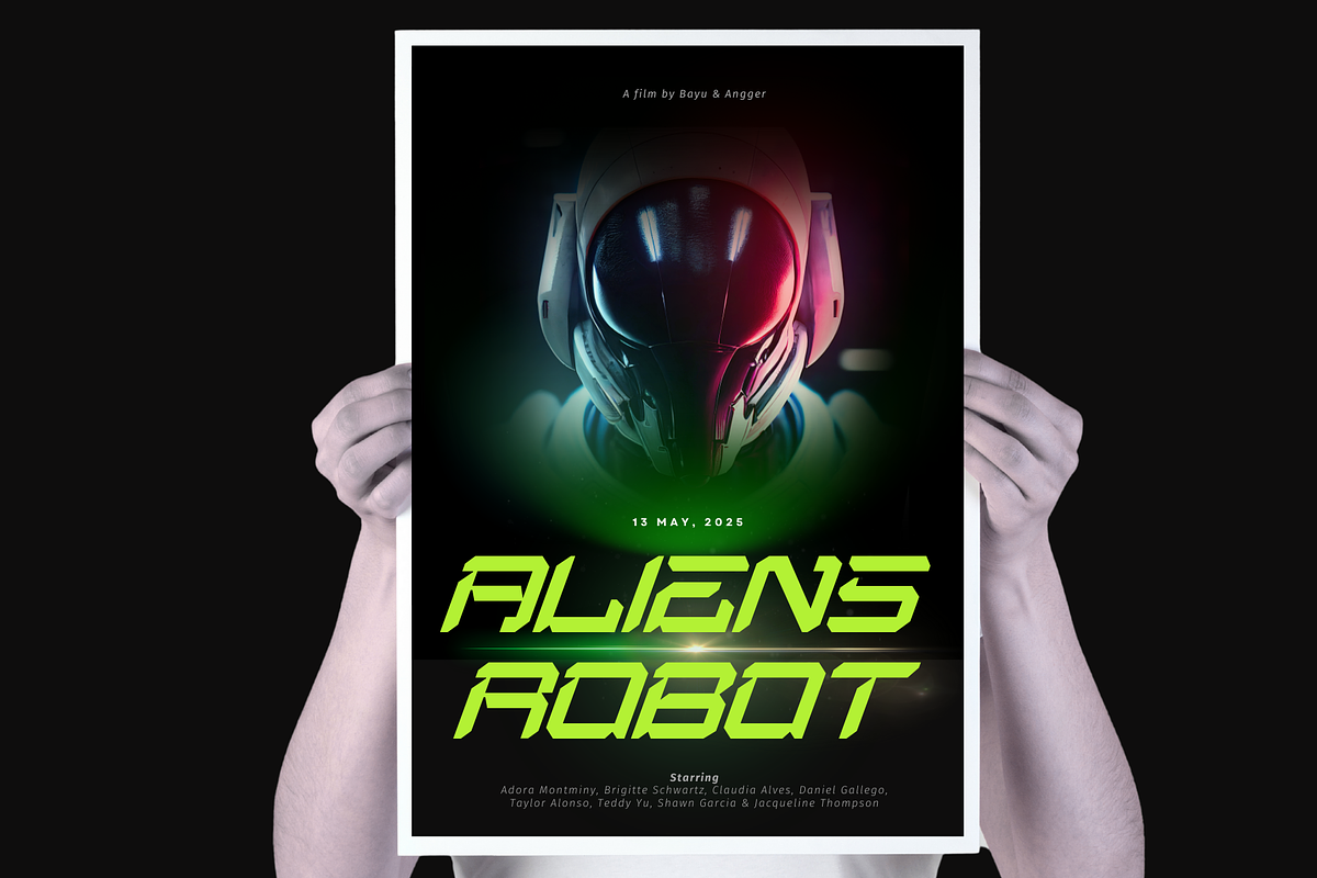 Aliens Robot - Modern Techno Font, a Sans Serif Font by Nirmana Visual (Photo 4 of 10)