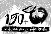 Handdrawn gouache Vector Brushes, a Brush Add-On by Marya Deneko (Thumbnail 1 of 3)