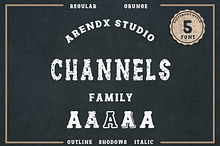 Channels Family Vintage Font
