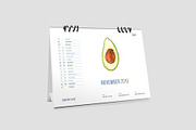 Desk Calendar for 2019, a Stationery Template by Vepix (Thumbnail 11 of 13)