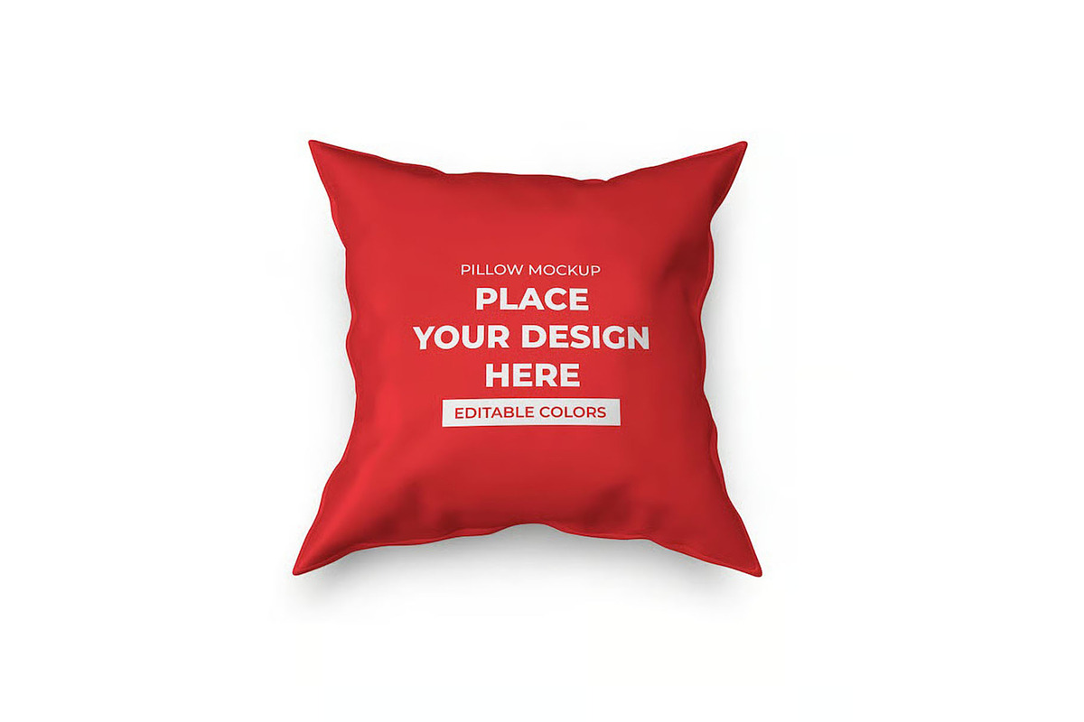 Pillow Cushion Mockup Template Set, a Household Mockup by DesignRushMarket (Photo 5 of 11)