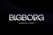 Bigboarg Robotic Display Font, a Sans Serif Font by Glowin_studio (Thumbnail 1 of 5)
