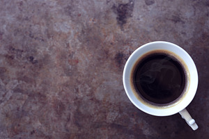 Vintage cup of coffee