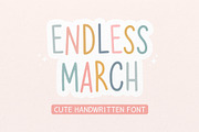 Endless March Font - Bold Font, a Handwritten Font by ariodsgn (Thumbnail 1 of 9)