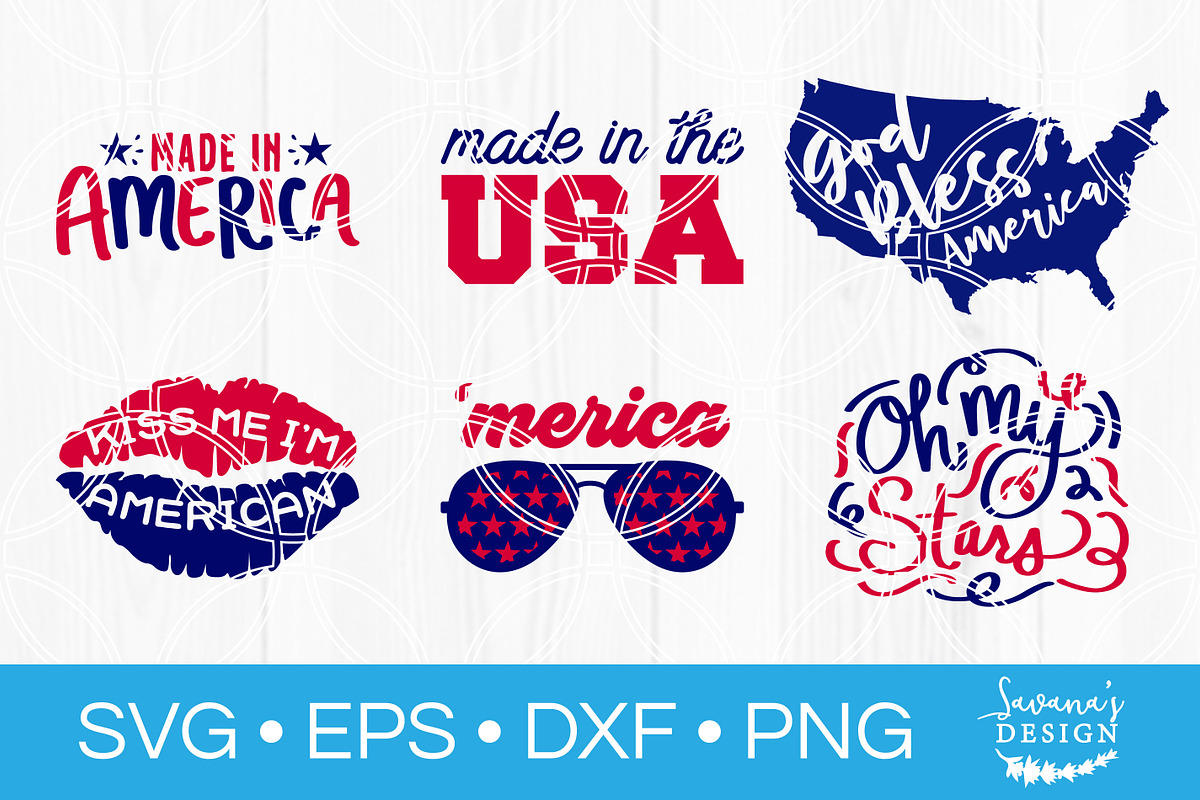 4th of July SVG Cut Files Patriotic, an Illustration by SavanasDesign (Photo 6 of 7)