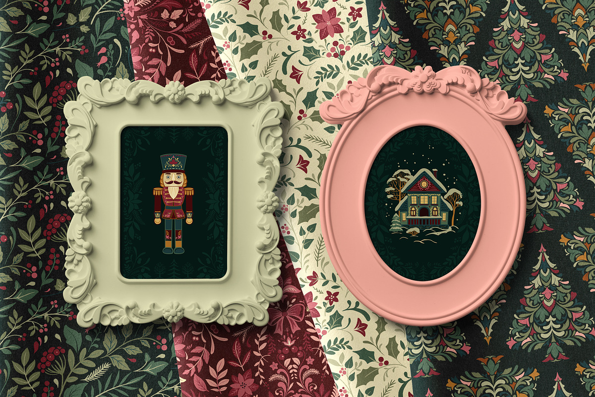 Christmas Ornate Frames & Patterns, an Object Graphic by Molly art (Photo 12 of 14)