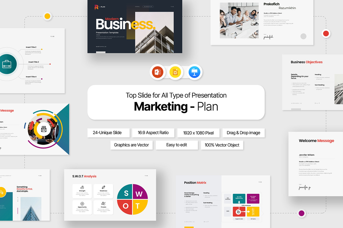 Business Plan PowerPoint Template, a Presentation Template by Work_Stock (Photo 1 of 11)