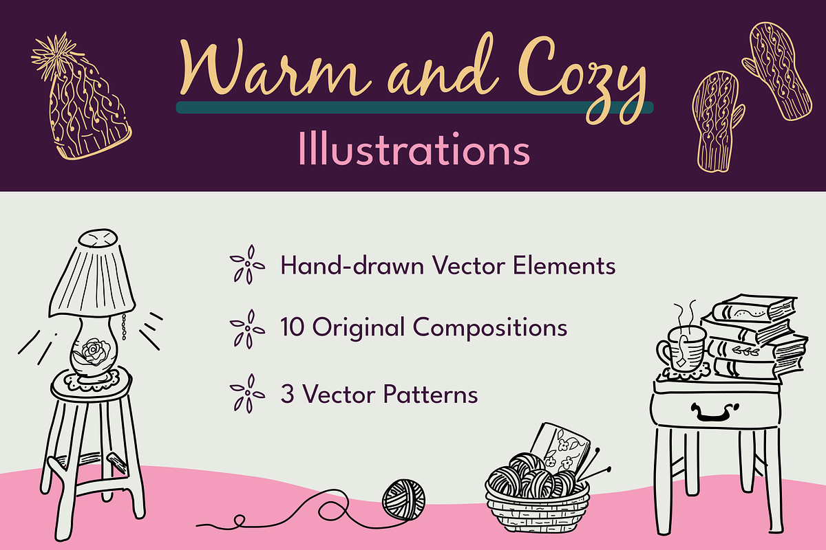 Warm and Cozy Illustrations, an Object Illustration by AJ Doodles (Photo 1 of 14)