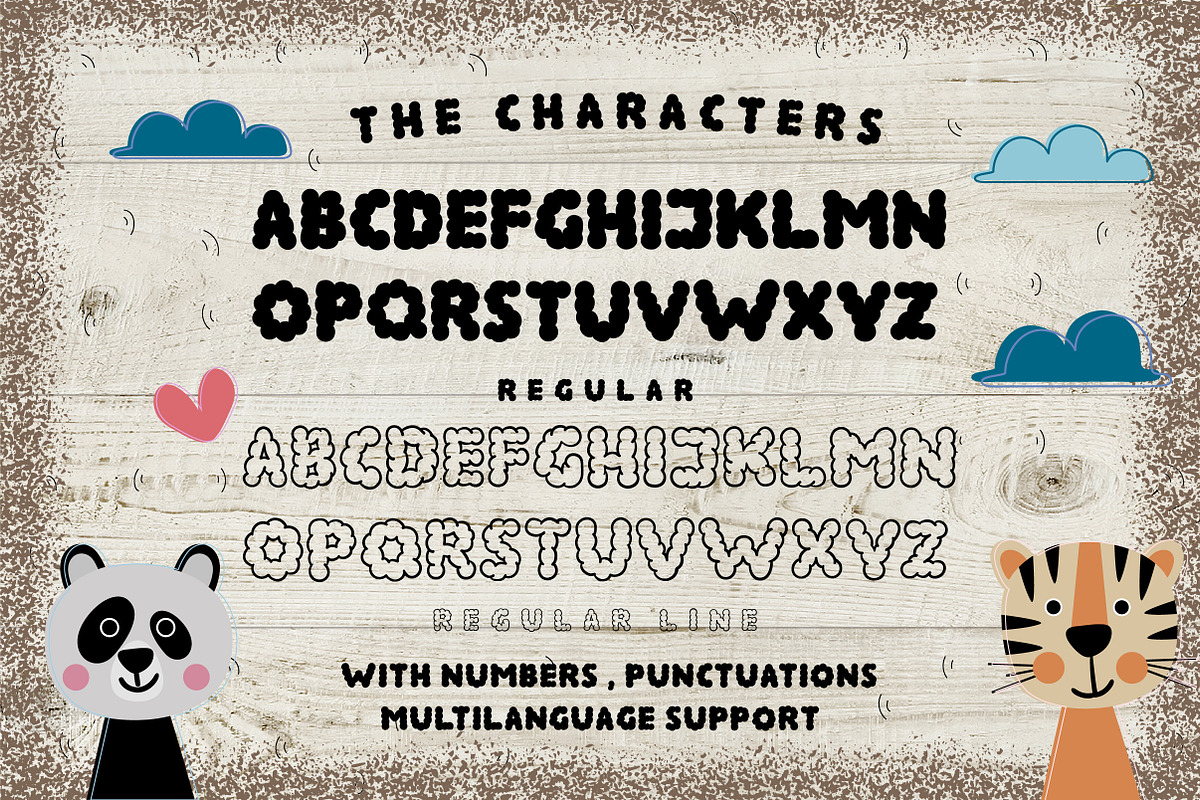 Altocumulus Font preview 2