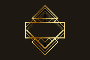 Vintage Art Deco Badge