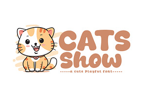 Cats Show, a Font by khurasan