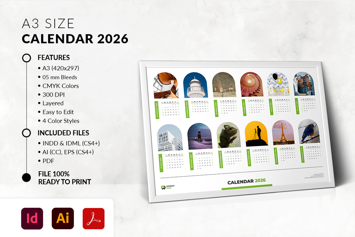 A3 Calendar 2026 preview 4