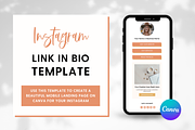 Instagram Link In Bio Canva Template, a Landing Page Template by The Template Lounge (Thumbnail 1 of 5)