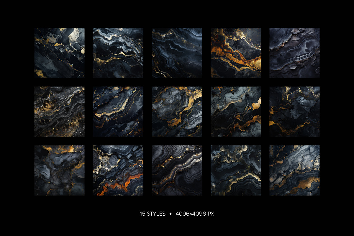 Black Onyx gemstone wallpaper pack, a Wallpaper Graphic by existacial (Photo 2 of 4)