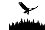 Powerful eagle flying wall art desig, an Illustration by Amazin_art (Thumbnail 7 of 31)