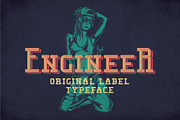 Engineer Modern Label Typeface, a Symbol Font by Anton Antipov