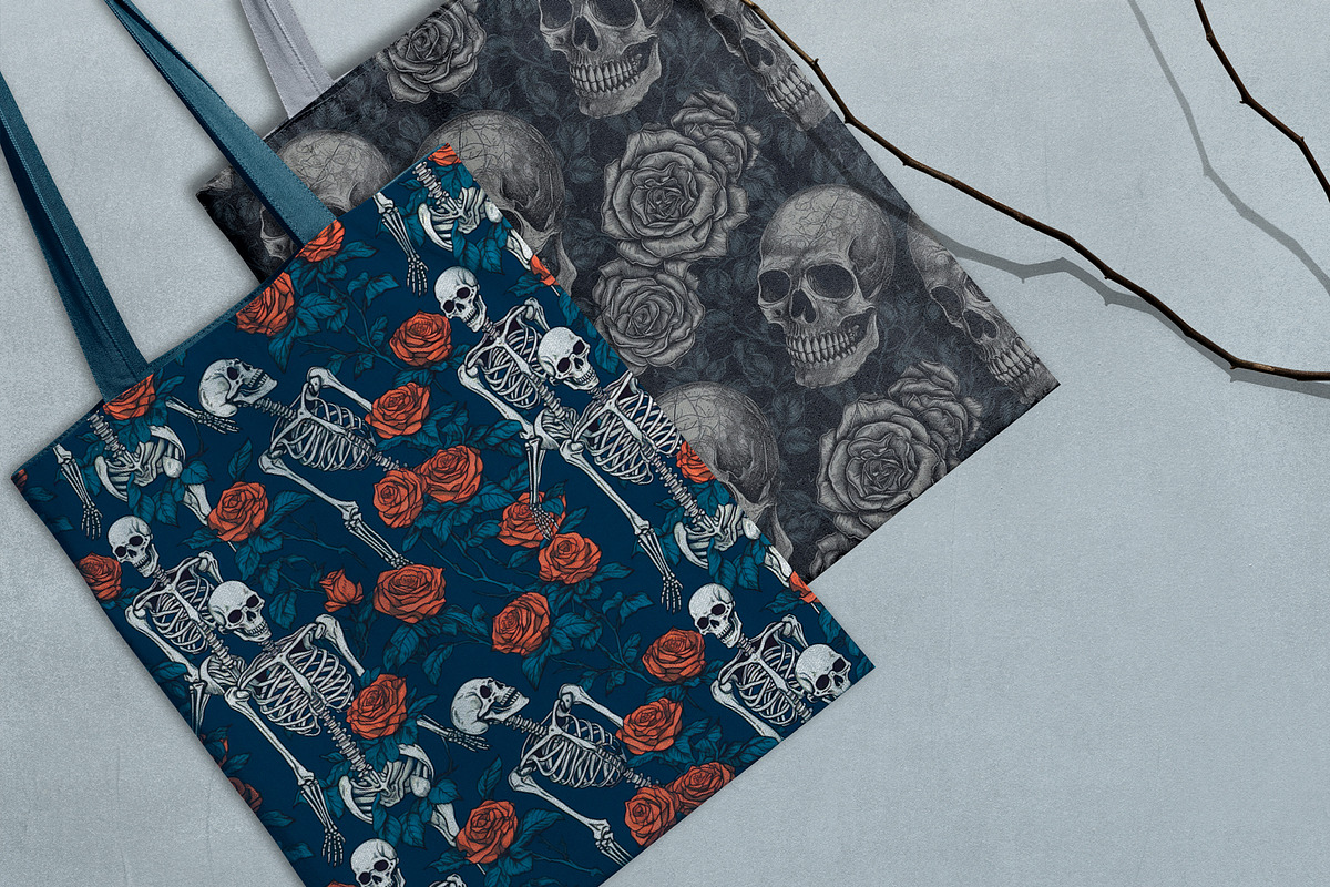 Love and Death Pattern, a Pattern Graphic by CreativeClick (Photo 4 of 5)
