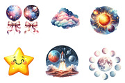 Space Animal Clipart, an Illustration by CreationArt (Thumbnail 2 of 6)